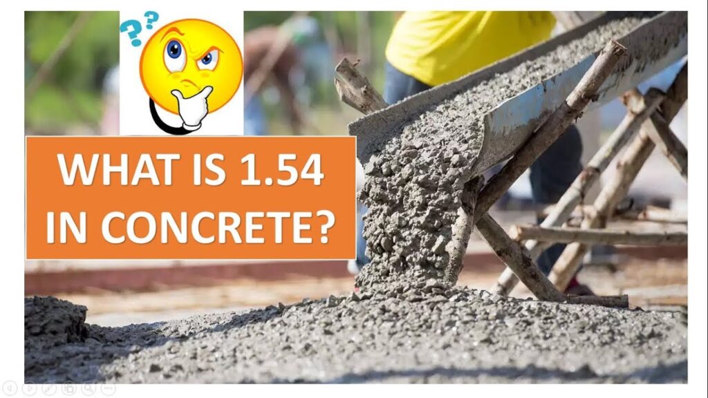 what is 1.54 factor in concrete
